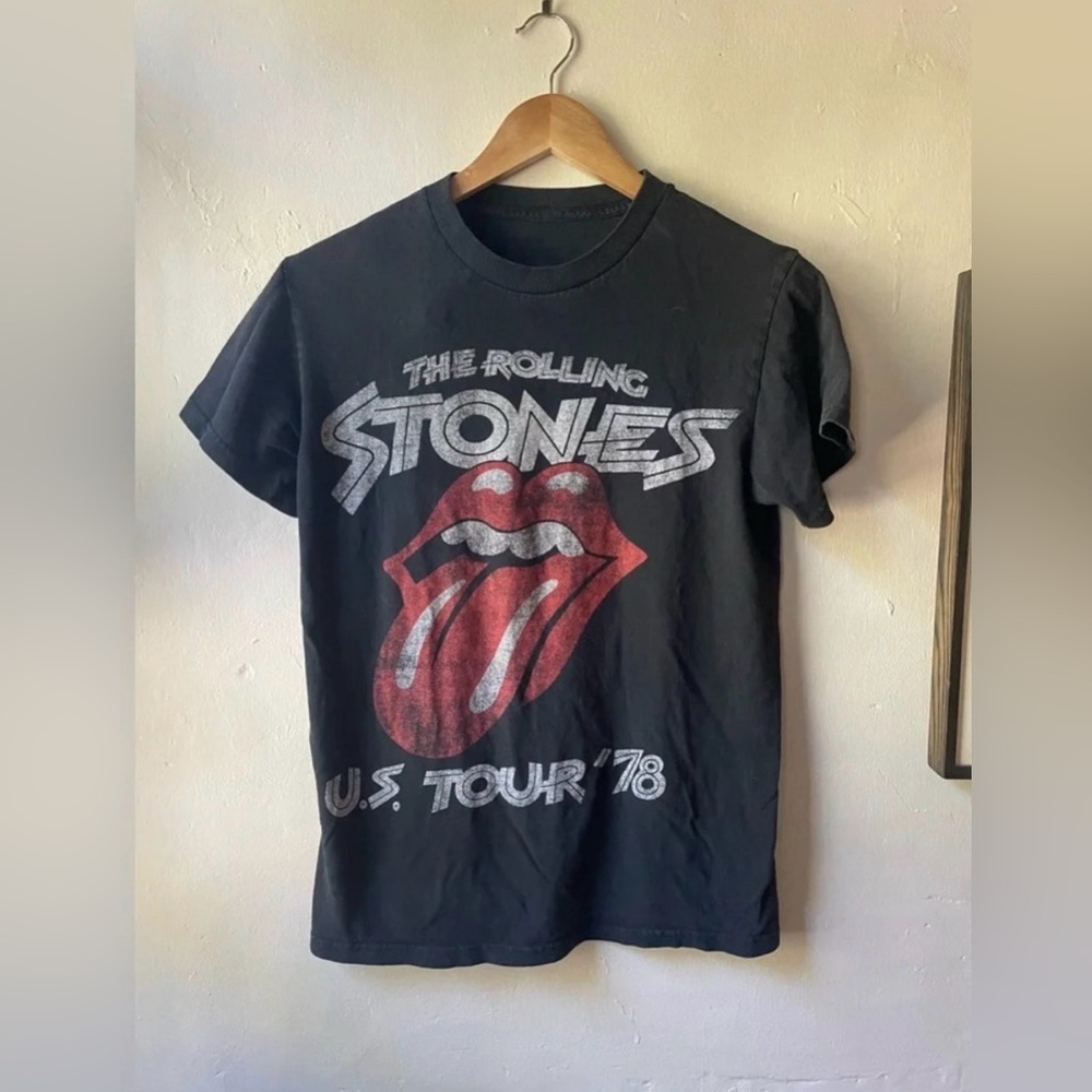 The Rolling Stones small Black and Red Tour Tee - Women's Short Sleeve